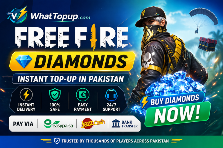 Free Fire Diamonds in Pakistan - whattopup.com